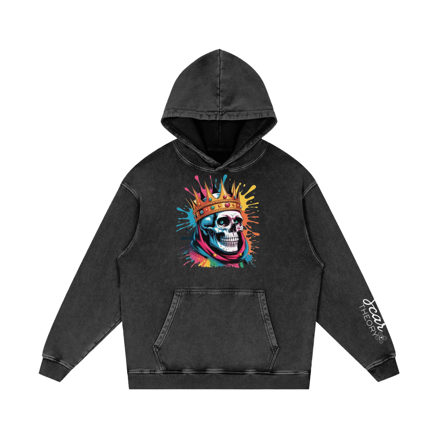 Snow Washed Loose Cotton Hoodie