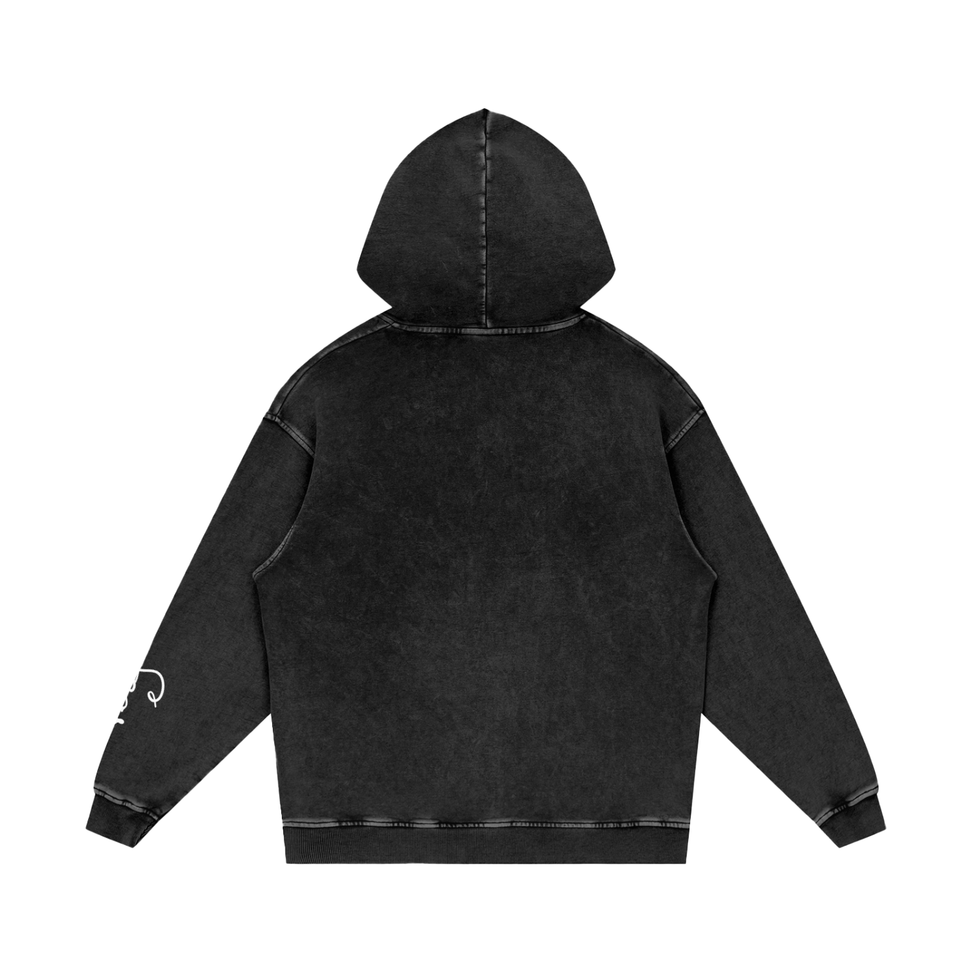 Snow Washed Loose Cotton Hoodie
