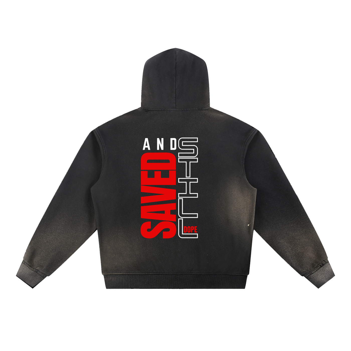 Sun Fade Frayed Fleece Hoodie